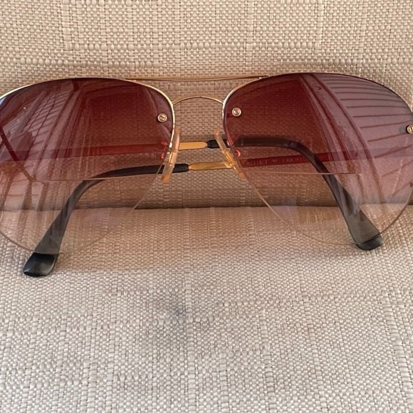 Ottet Frame France Gold Tone Half Rim Men Eyeglasses Glasses Frame main image 12
